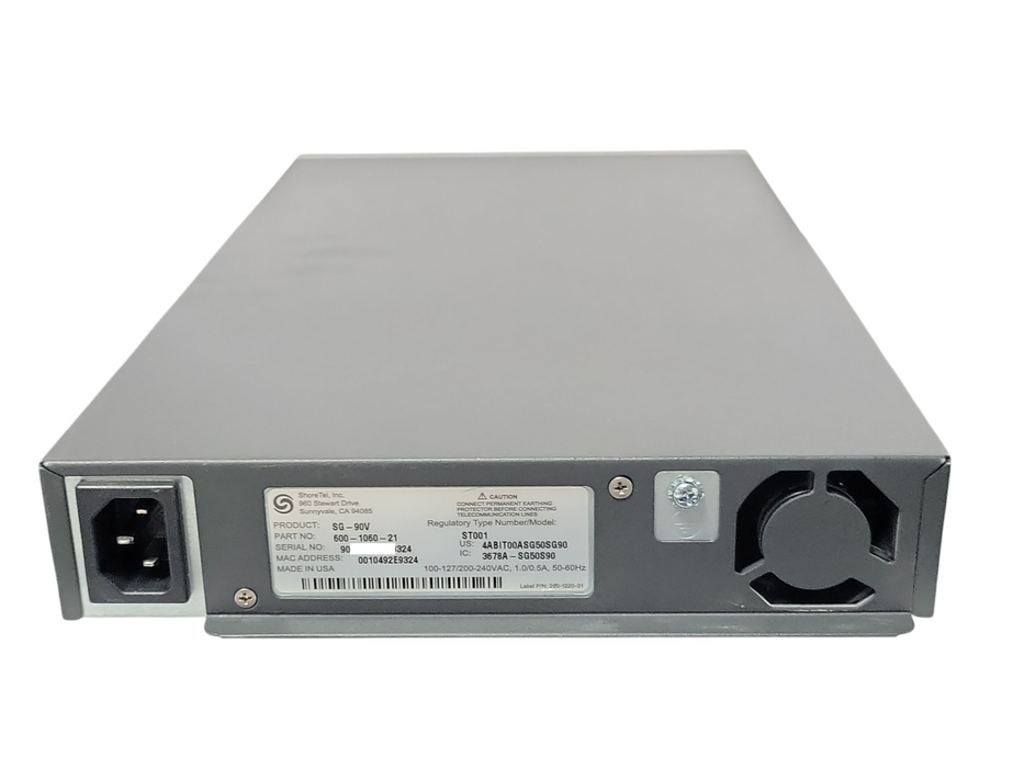 ShoreTel ShoreGear 90V SG-90V 600-1060-21, READ _