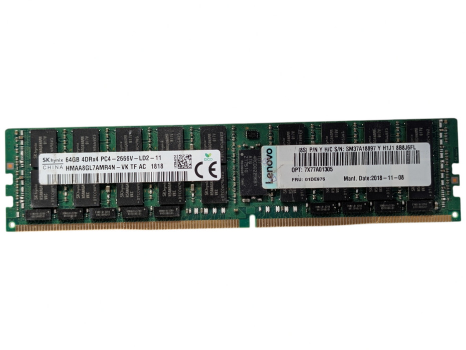 64GB DDR4 Single Server Memory Module Hynix 4DRx4 PC4-2666V-LD2-11 -