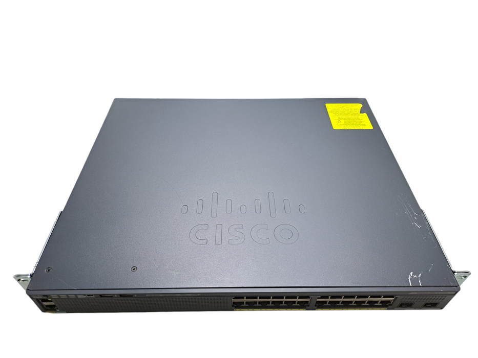 Cisco WS-C2960X-24PD-L V07 | 24 Port Gigabit PoE+ 370W Switch | 2x 10G SFP+