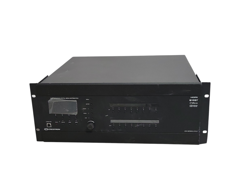 Crestron DM-MD8X8-CPU3 8x8 DigitalMedia Switcher w/ 5x Cards, See detail _