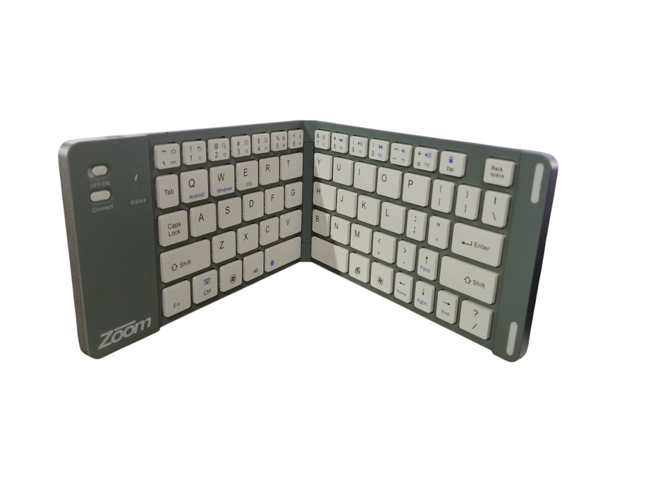 Zoom Gridlock Bluetooth Keyboard / Foldable Keyboard - New / Open Box Q