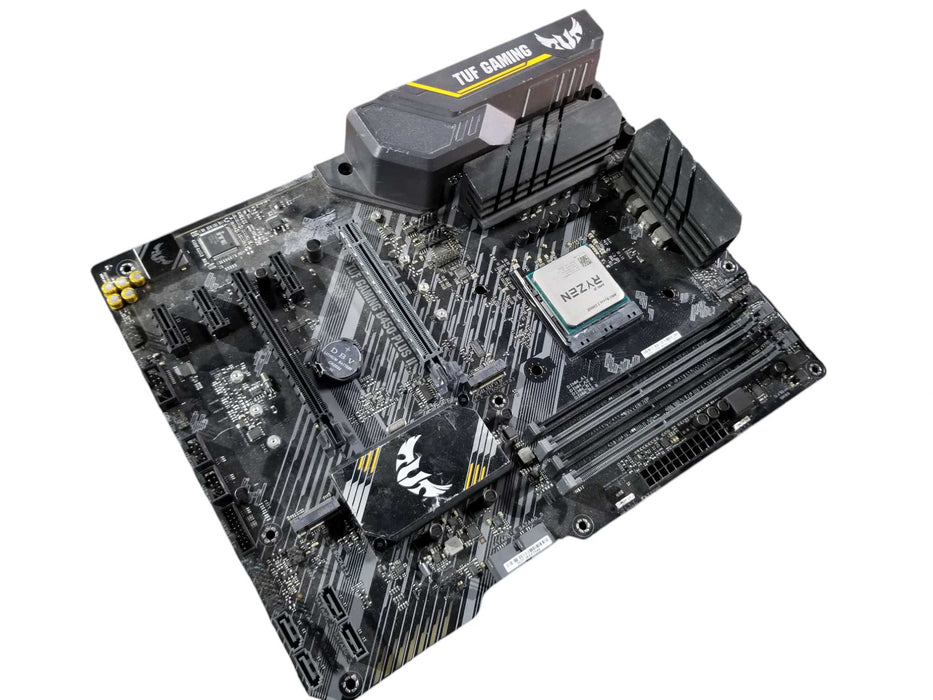 COMBO ASUS TUF GAMING B450 PLUS II + AMD Ryzen 3 3200GE / NO RAM / NO MB Cover