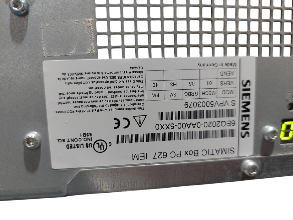 Siemens Simatic Box PC 627 IEM =