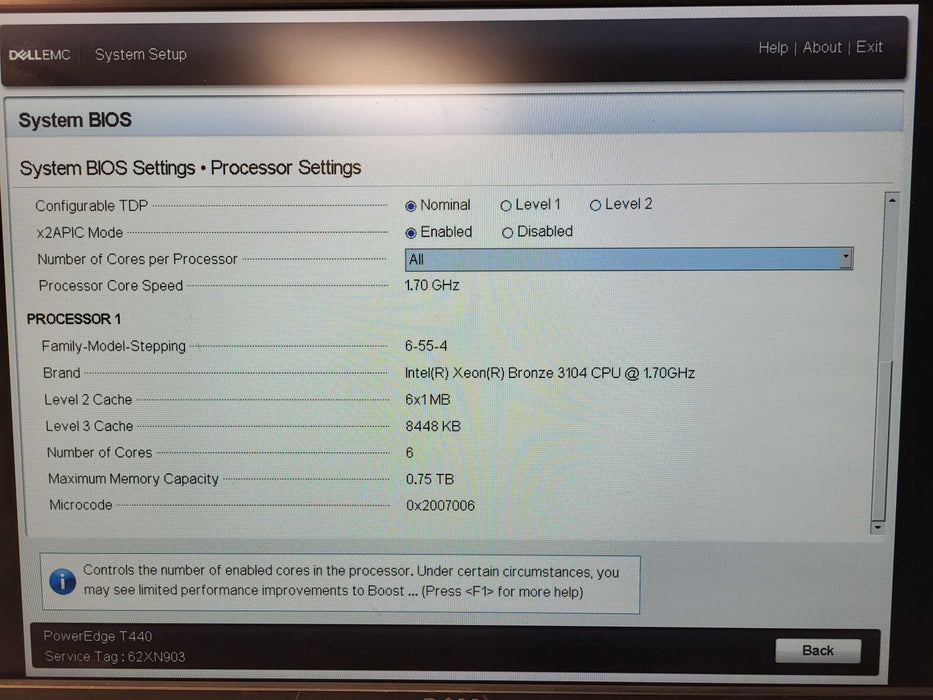 Dell PowerEdge T440 - 1x Xeon Bronze 3104, 16GB DDR4, H730P - No HDD $