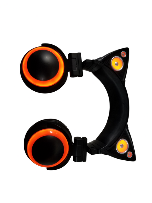 Brookstone wired Cat Ear Headphones w/ LED Lights and Case.