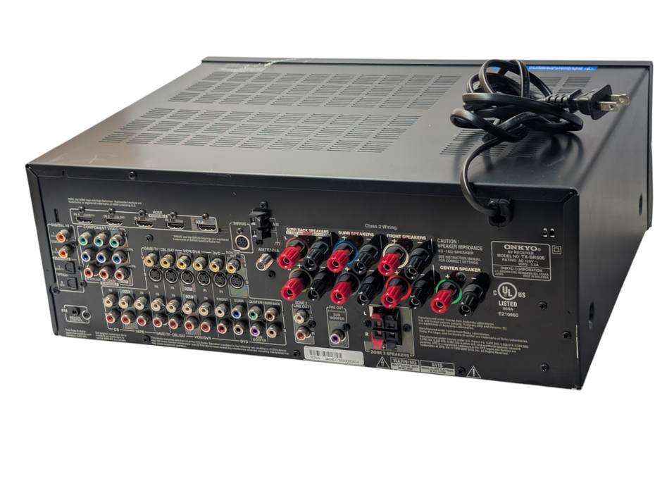 Onkyo TX-SR606 - 7.1 Ch HDMI Home Theater Surround Sound Receiver -