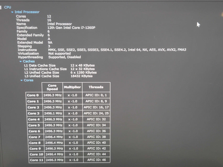 Lenovo Slim 7 Carbon 13IAP7 i7-1260 16GB RAM 256GB NVMe Touch  β Lap200