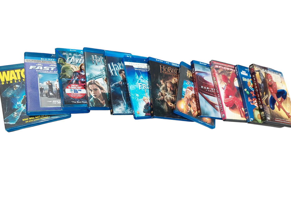 Bundle of 9- Blurays & 3- DVD's Various Movies  =