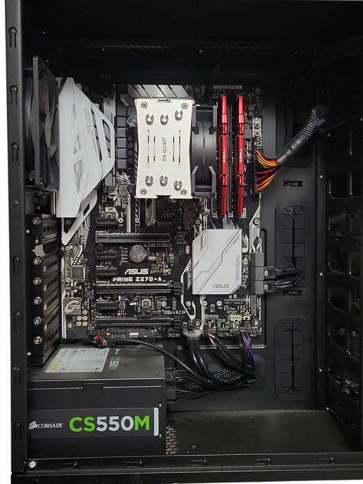 Custom/Asus Tower PC, Core I7-7700 3.60GHz, 32GB DDR4, 550W PSU, READ _