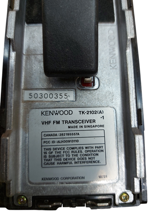 KENWOOD TK-2102(A) VHF FM TRANSCEIVER TWO WAY PORTABLE RADIO HANDHELD