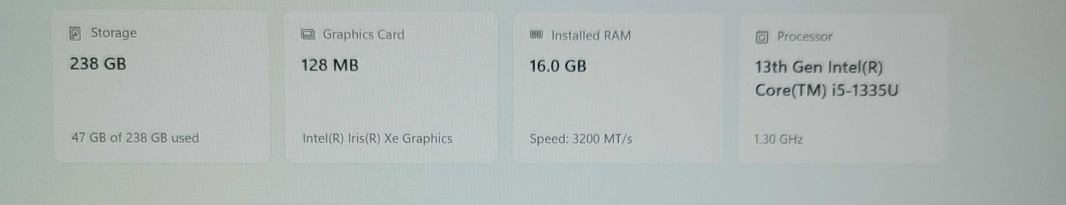 Lenovo ThinkPad E16 Gen 1 i5-1335U 16GB RAM 256GB NVMe READ β Lap200
