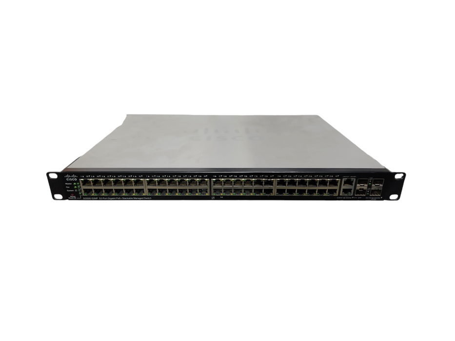 Cisco SG500-52MP, 52-Port Gigabit PoE+ Managed Stackable Switch 1/5G SFP