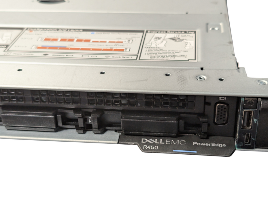 DELL PowerEdge R450 2x Intel Xeon Silver 4309Y 64GB RAM 4x 1.92TB SSD  -