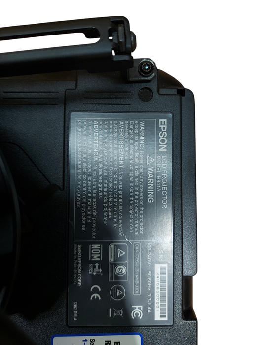 Epson H841A Projector HDMI 4000 Lumens | 3936 Hours Left