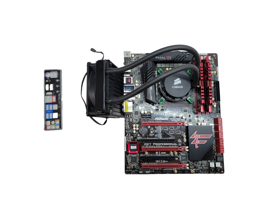 Intel Core i7-4770 ASRock Z87 Professional P1.50 16GB DDR3 + Liquid Cooling %
