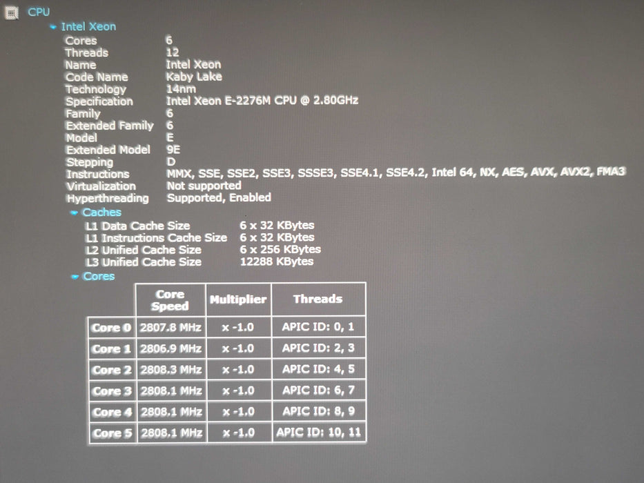 Dell Precision 5540 E-2276M 16GB DDR4 Quadro T2000 256GB SSD 4K Touch   β Lap200