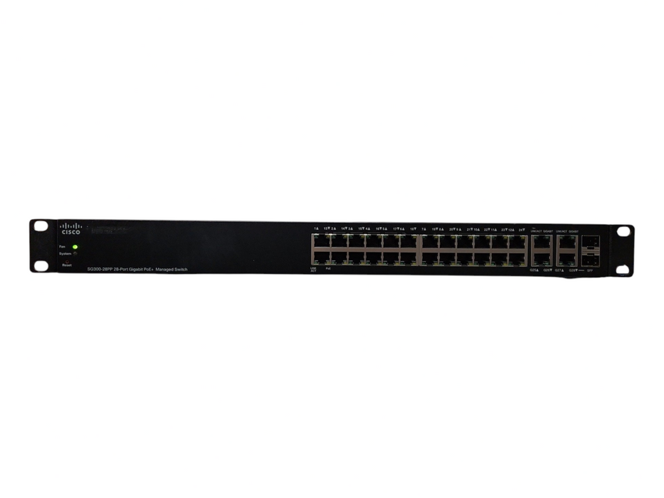 Cisco SG300-28PP-K9 V04, 28-Port Gigabit PoE+ Managed Switch, 2x SFP