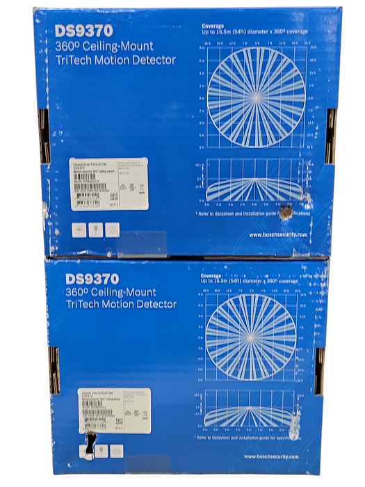 Lot of 2x Bosch Security Tri-Tech Ceiling Mount Motion Detector DS9370 _