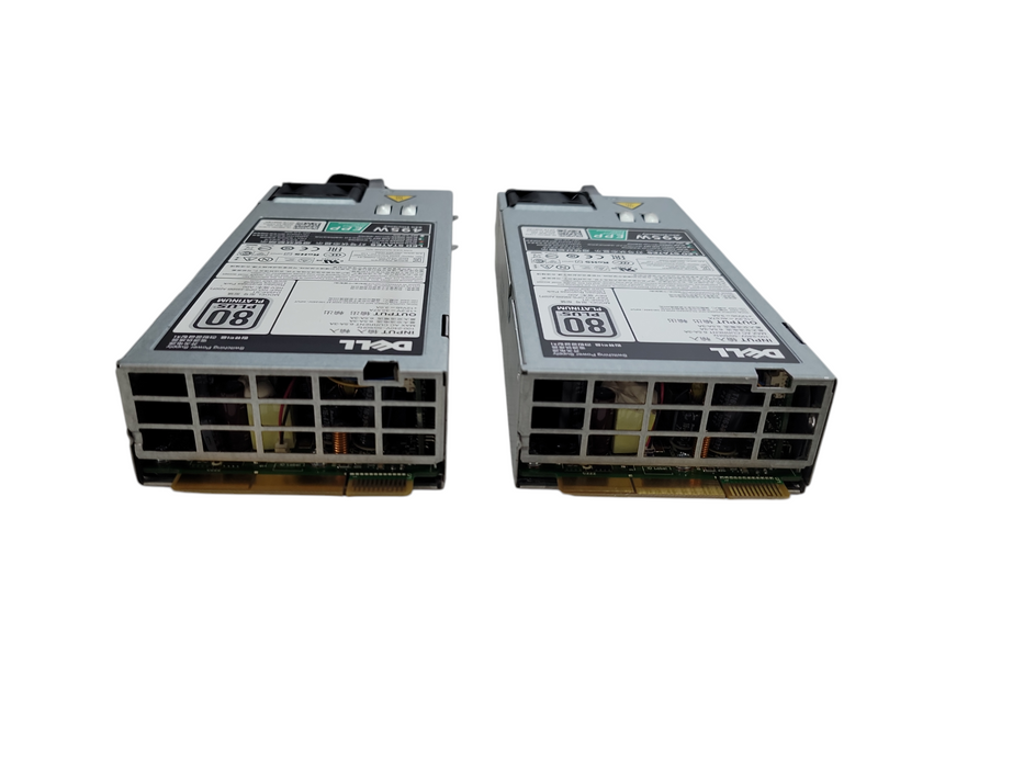 Lot of 2x - Dell 495W EPP 80 PLUS PLTATINUM SERVER PSU (D495E-S1) %