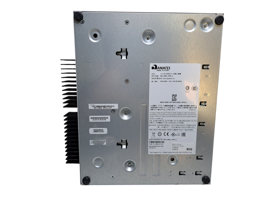 Cisco WS-C2960L-16PS-LL V01 | 16-Port Gigabit PoE+, 2x SFP Silent Switch )