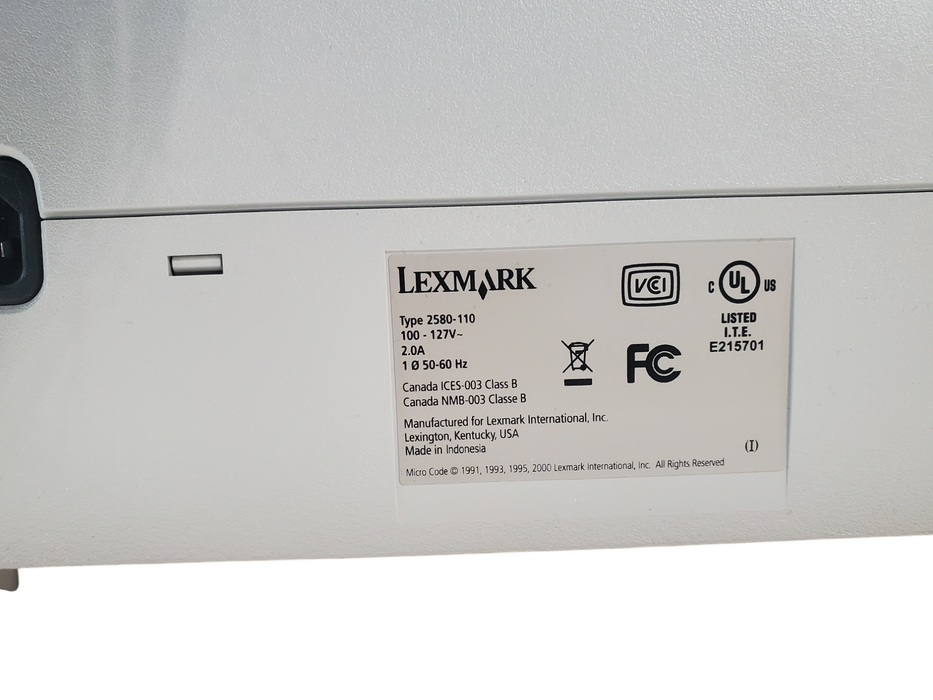 Lexmark Forms Printer 2500 Series 2580-100/2580-110 *READ*