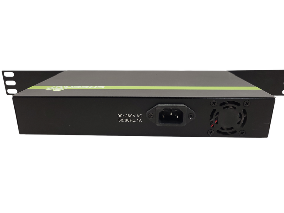 TRENDnet 8 Port Gigabit PoE Switch TPE-TG81g GreenNet Rack Mount Brackets Q$
