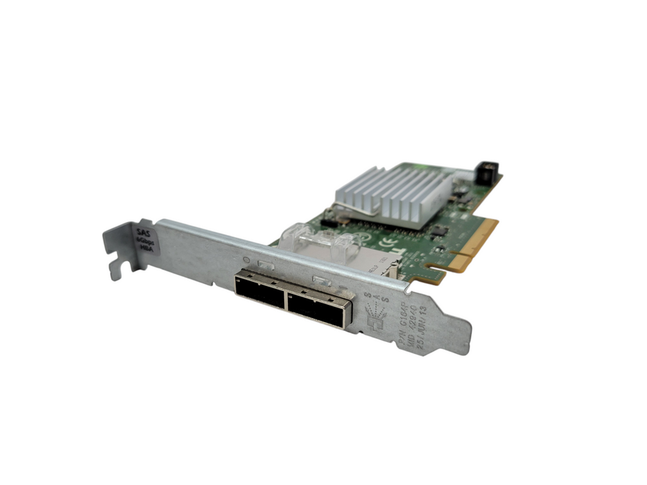 Dell H200E Dual Port 6Gbps PCIe SAS Host Bus Adapter Dell P/N: 012DNW Q%