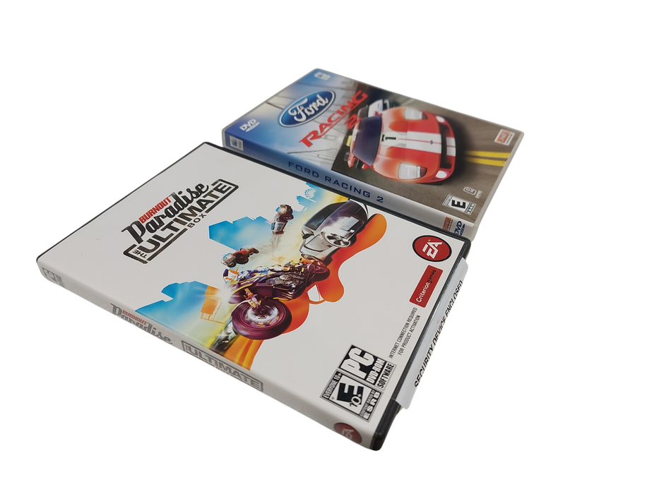 2 PC Games Burnout Paradise & Ford Racing 2 Mac DVD ROM / PC Games  =