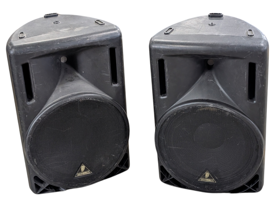 Pair of BEHRINGER EuroLIVE B215A 2-WAY 400-WATT Powered Loudspeaker  -