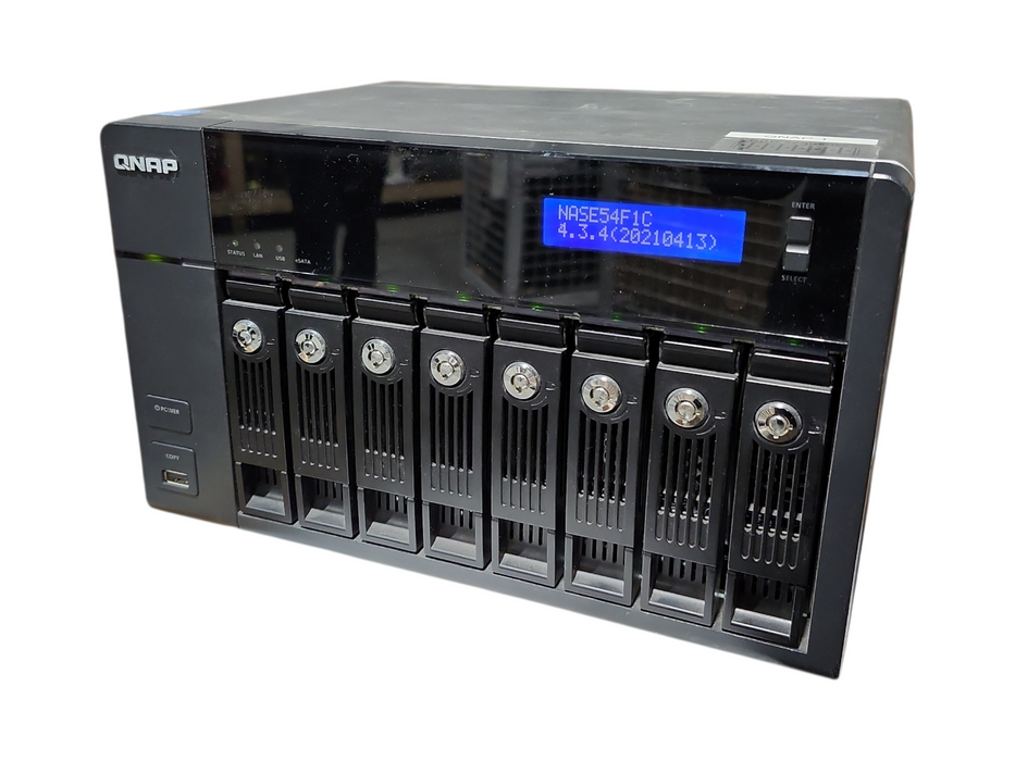 Qnap TS-869 PRO 8 Bay NAS w/ 4x1TB & 4x 3TB HDDs