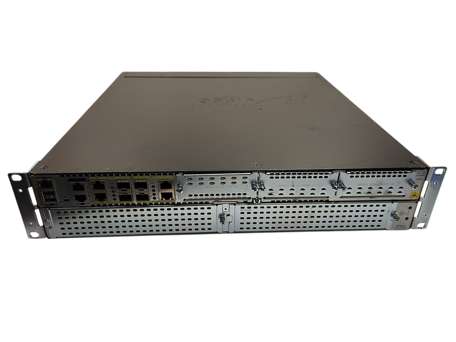 Cisco 4451-X 4-Port Gigabit Wired Router ISR4451-X/K9 w/rack arms $