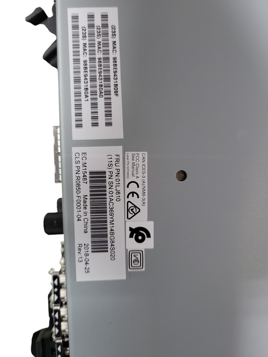 01LJ610 IBM NODE CANISTER FOR IBM STORWIZE, 16GB DDR4 Q_