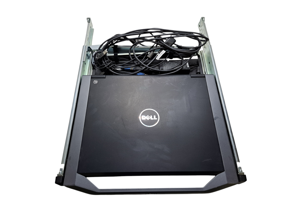 Dell DKMMLED185-G01 18.5" Rackmount LED Monitor Console w/ Rails & Cables )