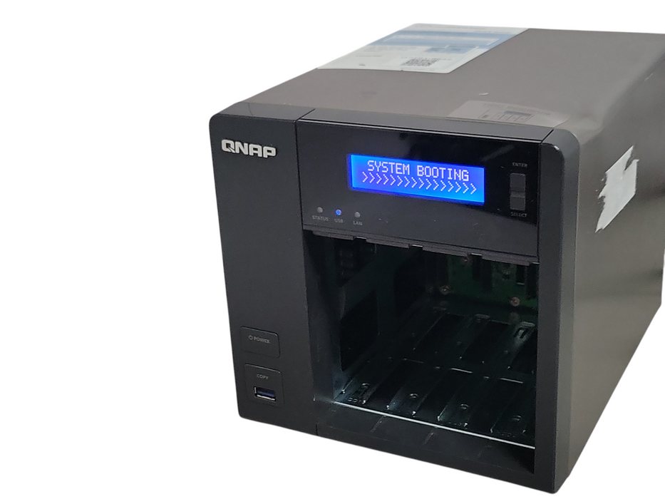 QNAP TS-453 Pro 4-Bay NAS, No Caddies, No HDD, READ _