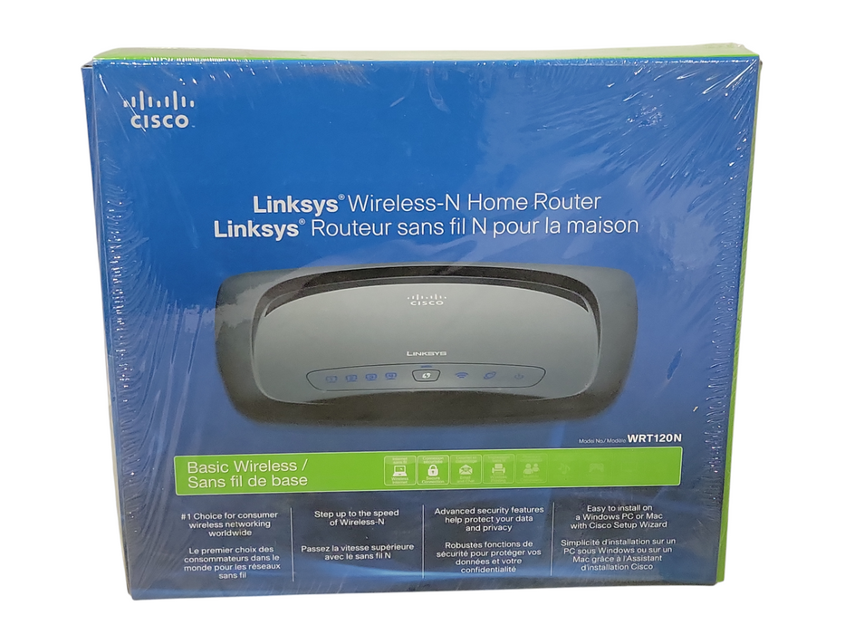 New Linksys Wireless-N Home Router WRT120N Q_