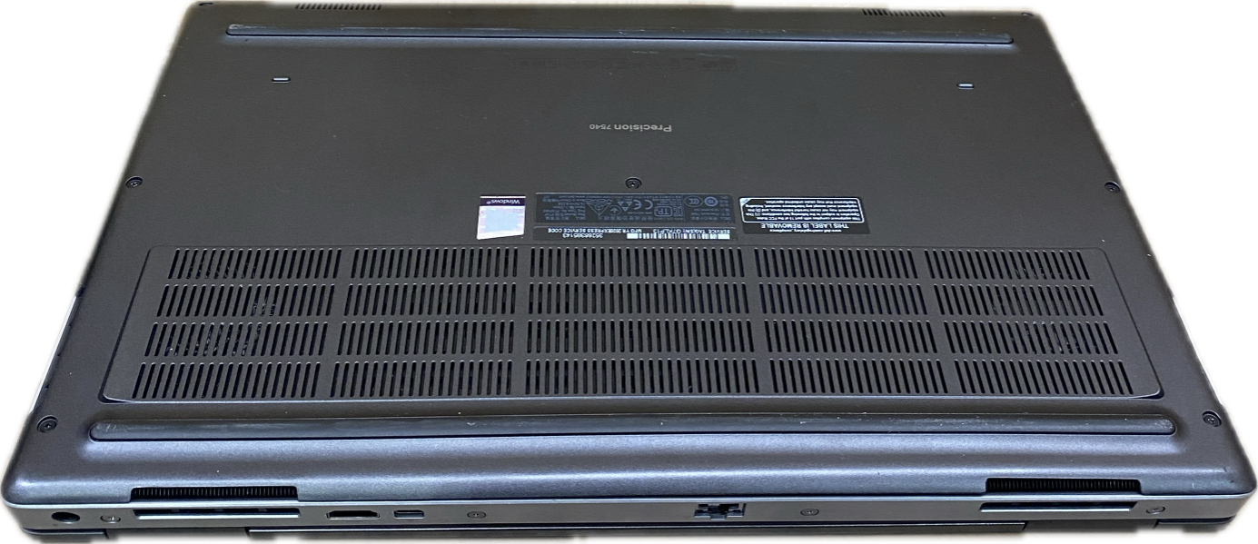 Dell Precision 7540 i7-9850H@2.60Gz QUADRO T1000 4GB GPU 16GB RAM 256GB SSD  Lap200