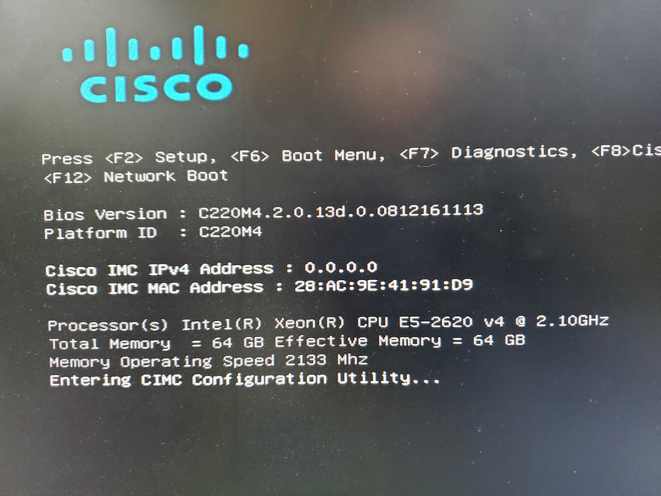 CISCO FMC2500 C220M4 2x E5-2620 64GB RAM NO HDD Secure Firewall Management