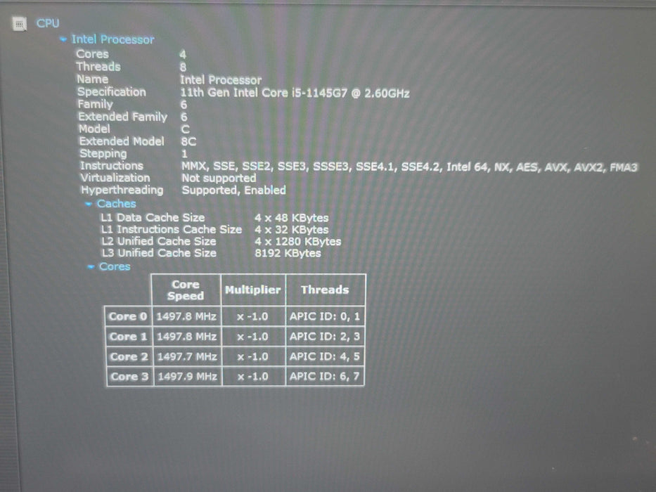 Dell Latitude 5420 i5-1145G7 16GB RAM 256GB NVMe β Lap200