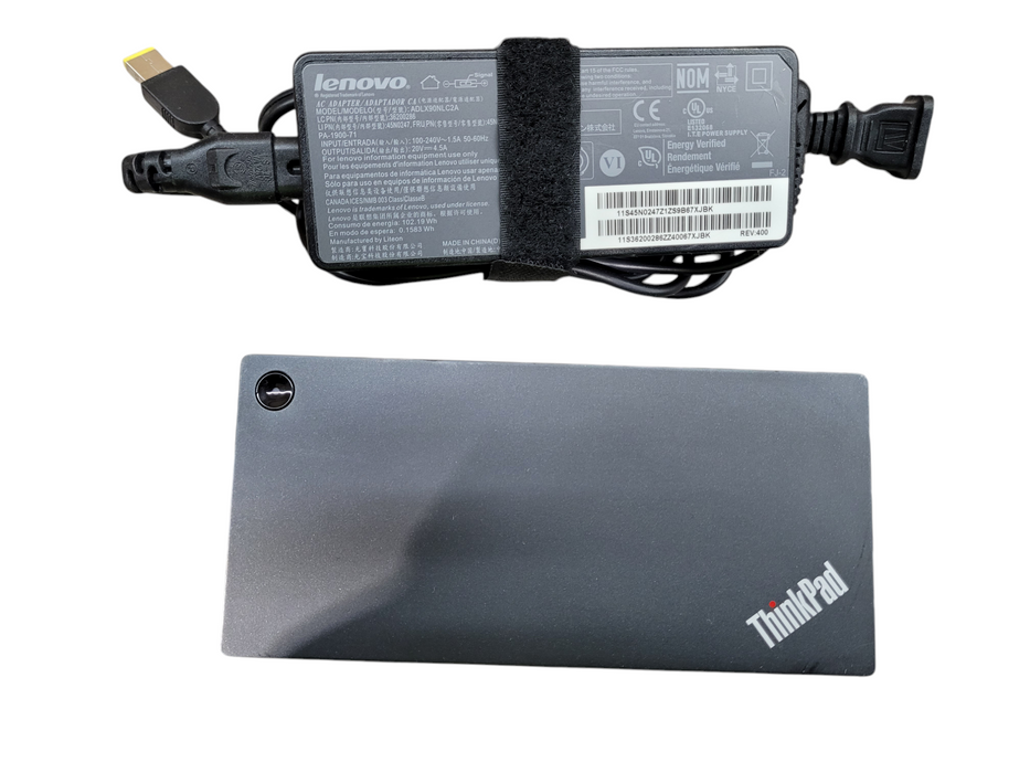 Lot 2x Lenovo ThinkPad USB-C Dock Gen2 Laptop Docking Station LDC-G2