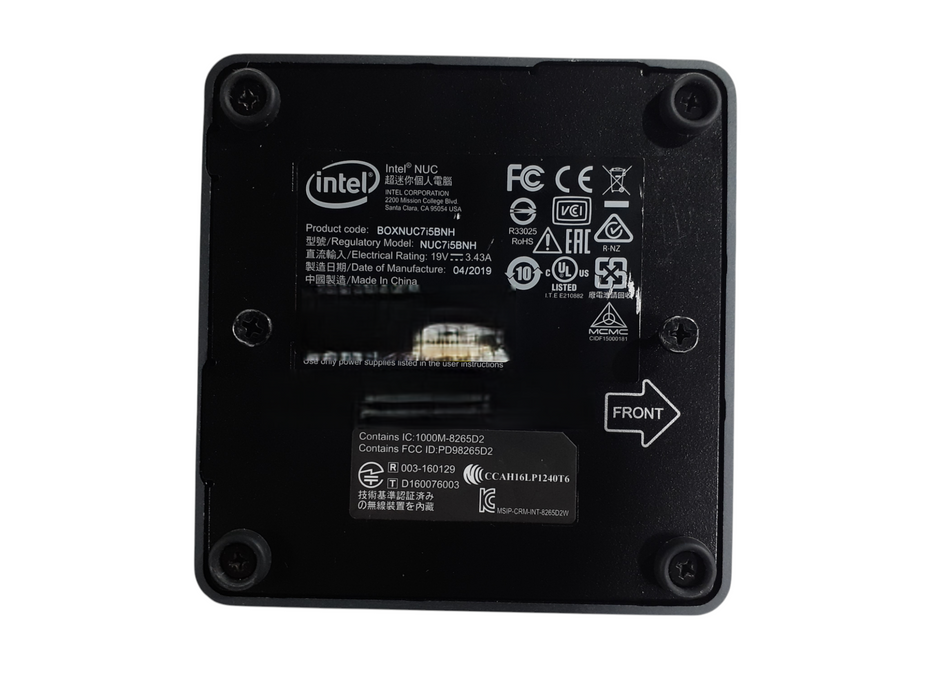 Intel NUC NUC7i58BNH i5-7260U @ 2.20GHz 8GB DDR4 256GB NVMe