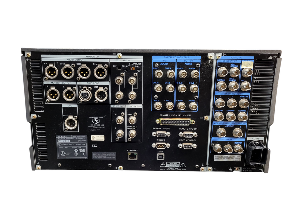 Sony SRW-5000 HD CAM SR Digital Video Recorder READ $