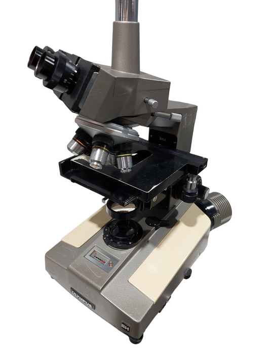 Olympus BH Microscope with 5 Objective Lens  =