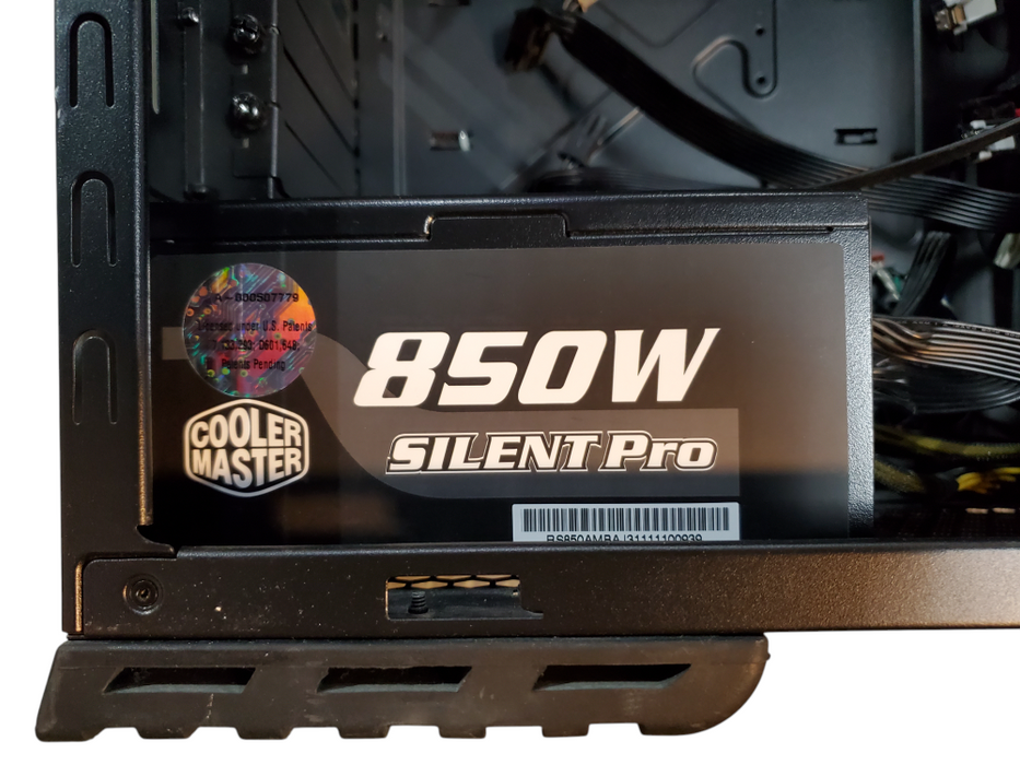 Cooler Master -ATX Case - Black WITH Cooler Master SILENT PRO 850W PSU