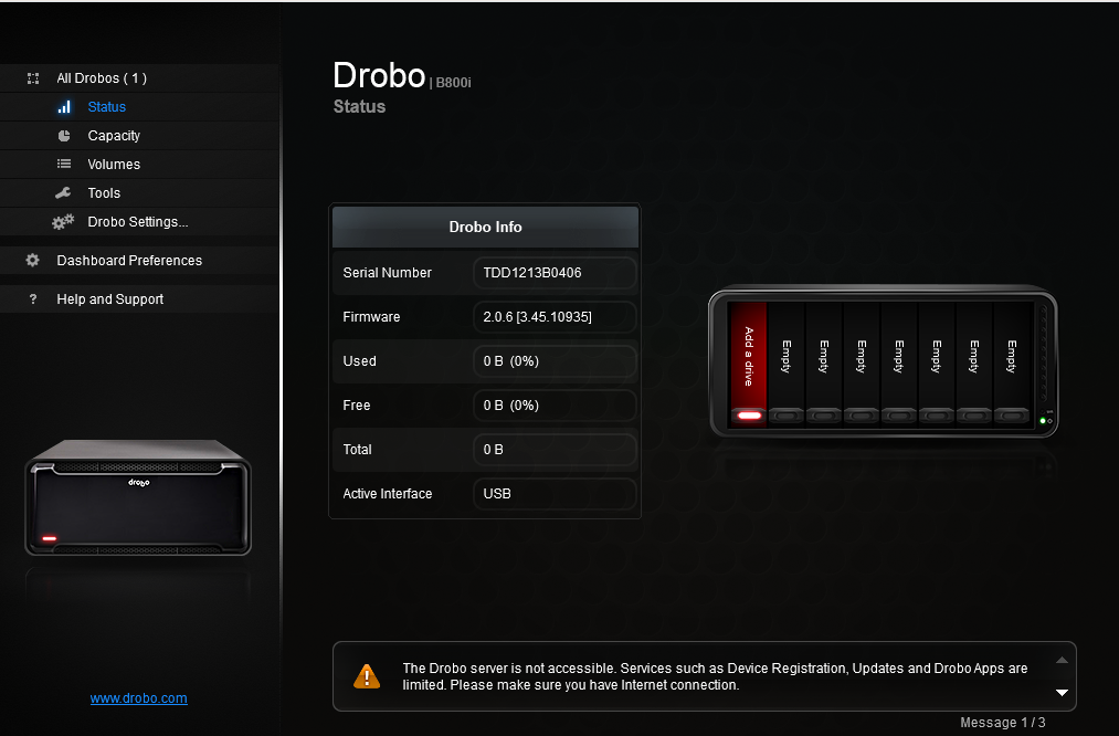 Drobo B800i | 8-Bay iSCSI SAN/NAS Storage Enclosure *READ*