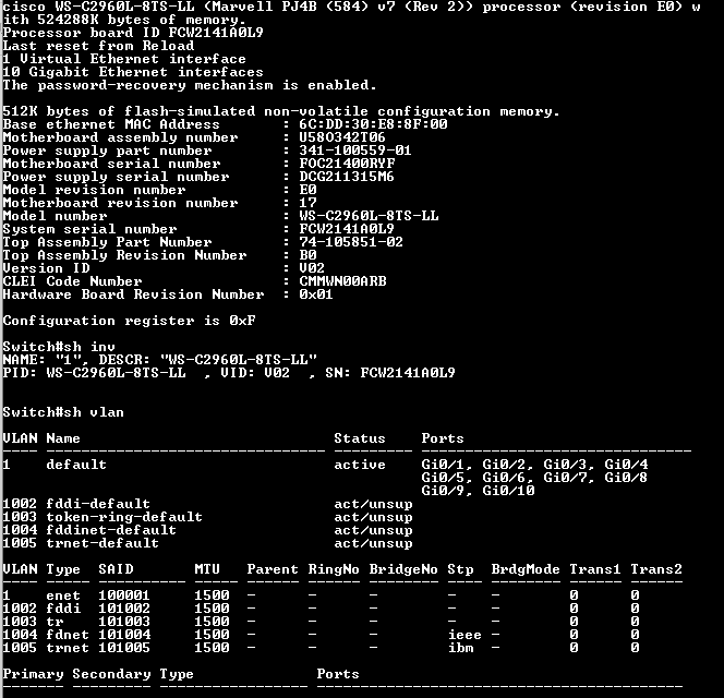Cisco WS-C2960L-8TS-LL v02 | 8-Port GigE 10/100/1000 managed Switch Q%