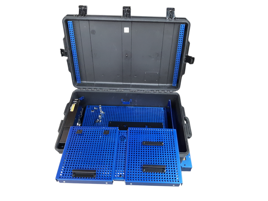 Industrial Rugged Mobile/Travel Enclosure, 1U, HDMI, RJ45, w/ 6 port PDU