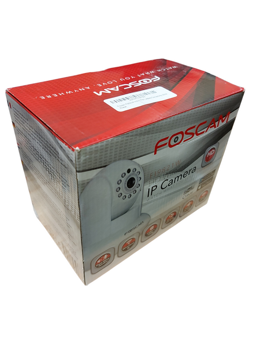 Foscam White FI9816P HD 1280x720p Wireless Pan/Tilt IP Camera In Box