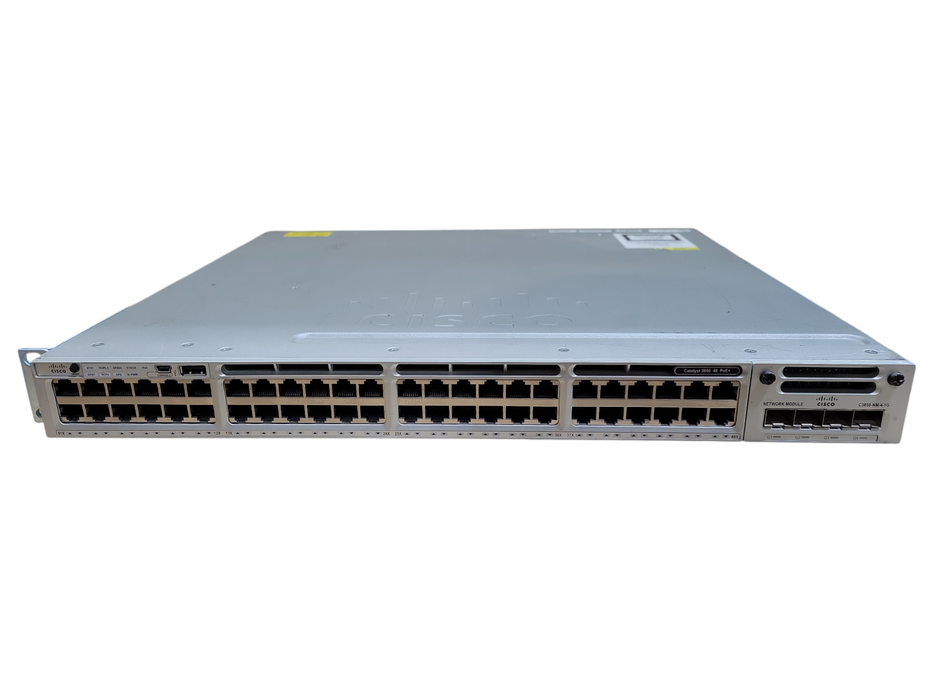 Cisco Catalyst 3850 48 PoE+ Switch WS-C3850-48P-E w/ C3850-NM-4-1G !