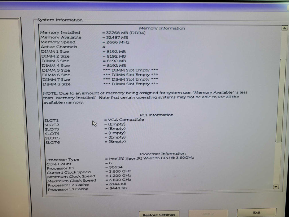 Dell Precision T5820 - Xeon W-2133 32GB DDR4 NO HDD 950W PSU %