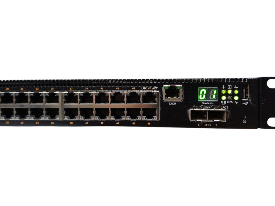 Dell Networking N2048P, 48-Port Gigabit PoE+, 2x 10G SFP+ Managed Switch